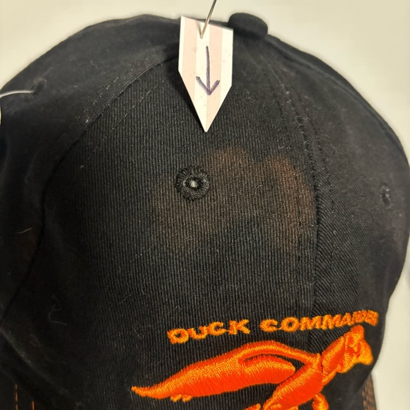 Duck Commander trucker baseball hat cap black orange emb cotton OSFM - Picture 6 of 10